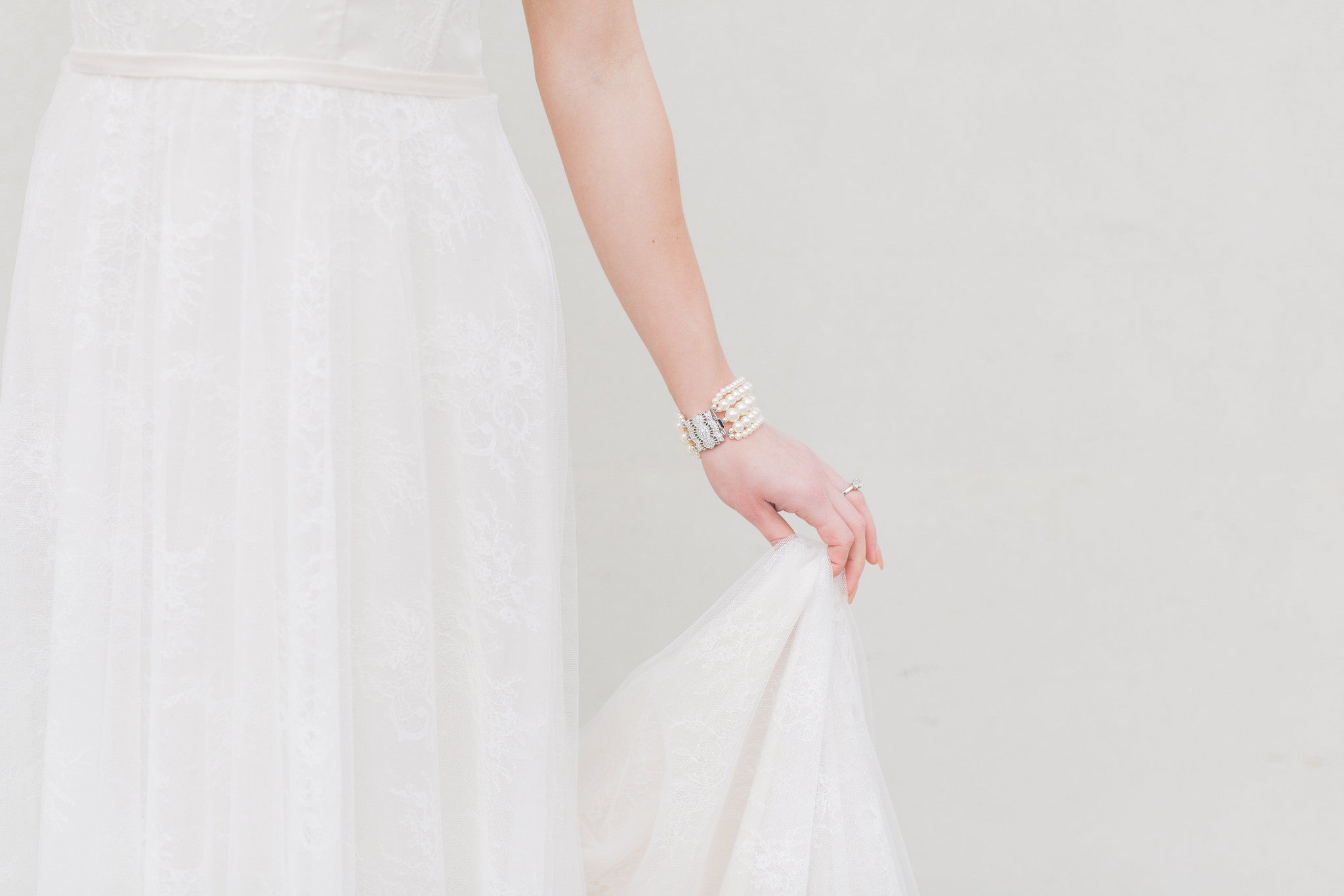 Bridal Cuff Bracelet - Sarah Walsh Bridal Jewellery - 4
