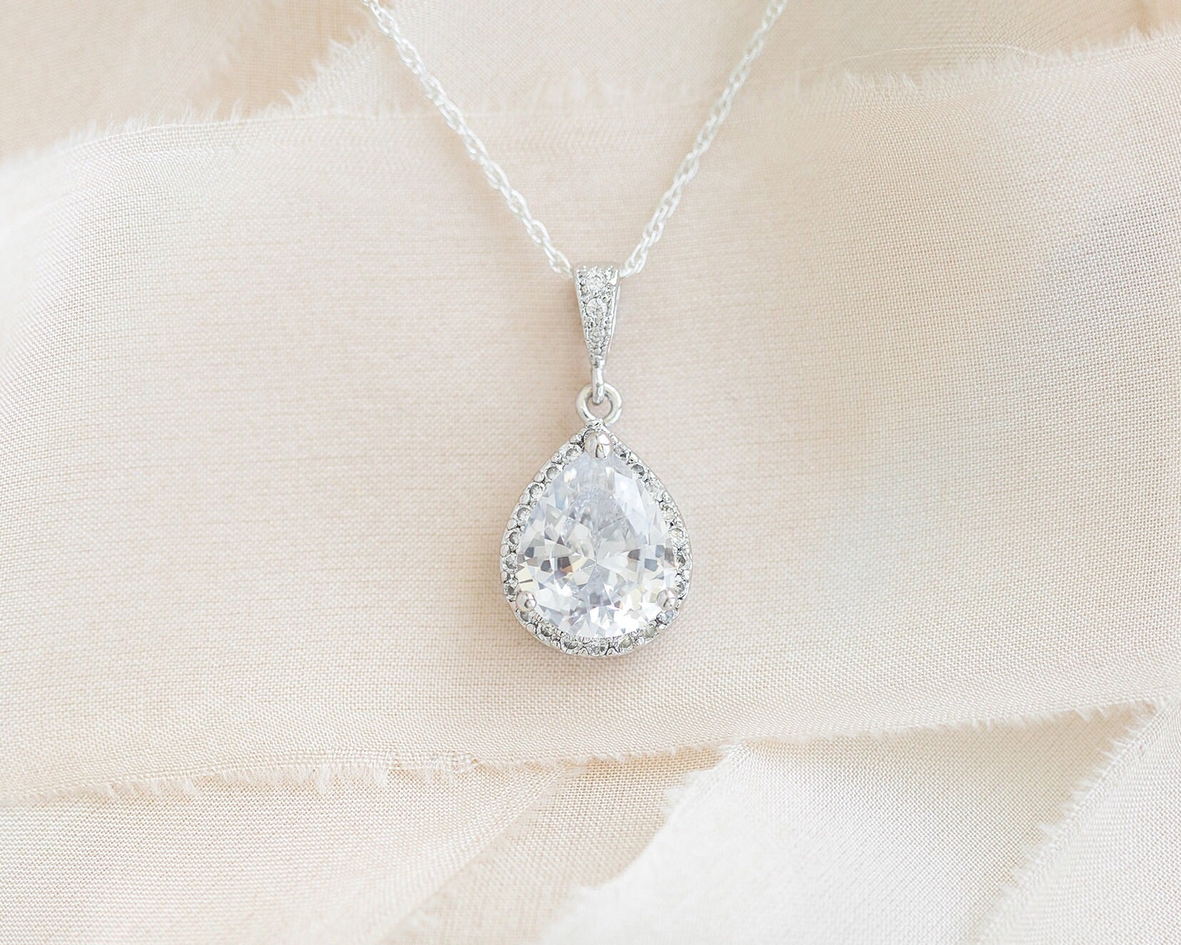 sarah walsh bridal jewellery bridal necklace crystal pendant wedding jewelry